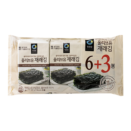 CHUNGJUNGONE Olive Oil Traditional Laver 4.5g x 9