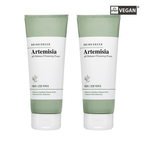 BRING GREEN Artemisia PH Cleansing Foam 6.76 fl. oz. Double set