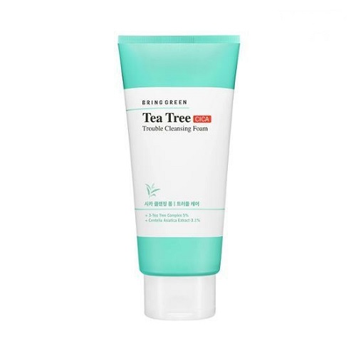 BRING GREEN Tea Tree Cica Trouble Cleansing Foam 10.14 fl. oz.