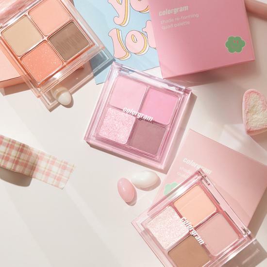 COLORGRAM Shade Re-forming Quad Pallete 4color