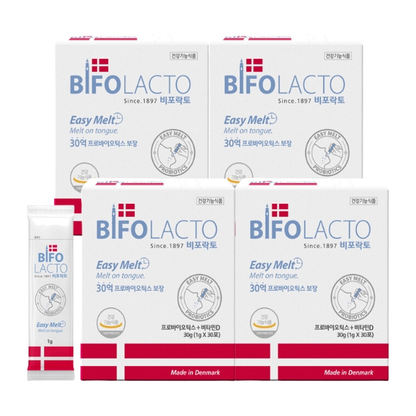 BIFOLACTO Probiotics Easy Melt 4 Boxes (120 Sticks)