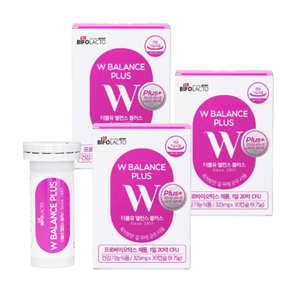 BIFOLACTO W Balance Plus (325mg x 30 Caps) 3 Boxes