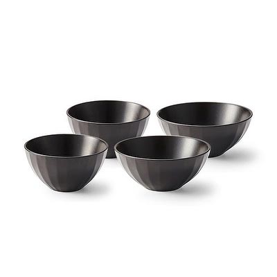 KwangJuYo Migak 'Black' Rice/Soup Bowl Set for 2 (4pcs)