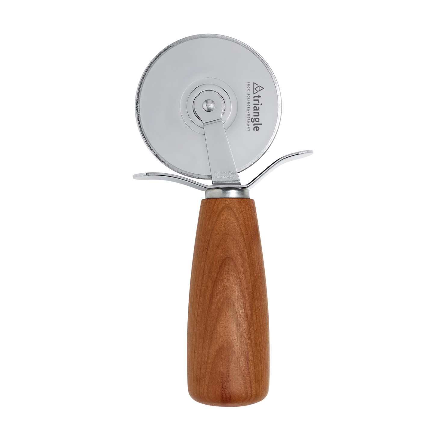 Triangle Pizza Cutter Plum Wood